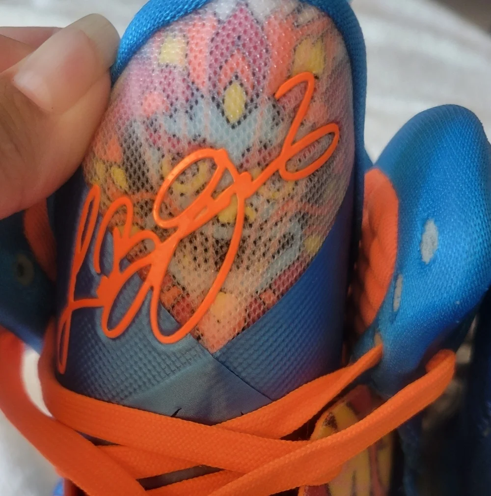 Nike Lebron 9 Men's Blue and Orange Sz11.5 Athletic Shoes